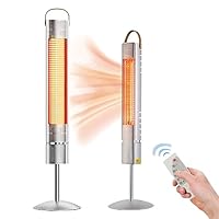 Amazon | 屋外 ヒーター 電気ストーブ ハロゲンヒーター 屋内 自立型